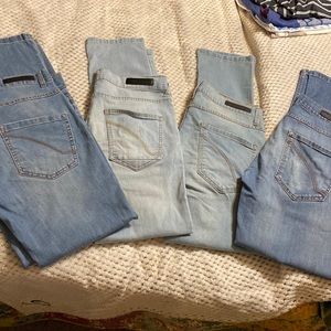💙💙 lot of 4💙💙 ring of fire mens jeans size 31w c 32L